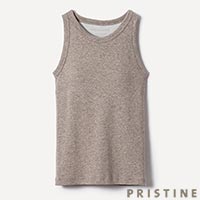 PRISTINE（プリスティン） ヤクフライスカップ付タンクトップ グレー/Mサイズ